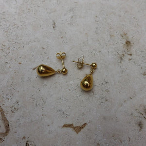 Small Gold Waterdrop Earrings - briellajewellery