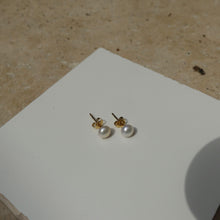 Load image into Gallery viewer, Natural Freshwater Pearl Stud Earrings - briellajewellery
