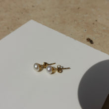 Load image into Gallery viewer, Natural Freshwater Pearl Stud Earrings - briellajewellery
