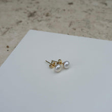 Load image into Gallery viewer, Natural Freshwater Pearl Stud Earrings - briellajewellery
