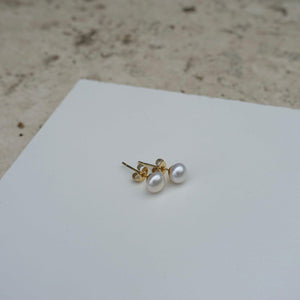 Natural Freshwater Pearl Stud Earrings - briellajewellery