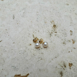 Natural Freshwater Pearl Stud Earrings - briellajewellery