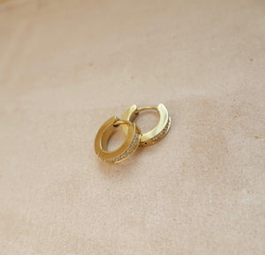 Clip on gold hoops 