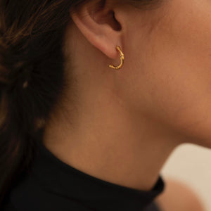 Small Half Hoop Earrings - briellajewellery