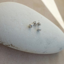 Load image into Gallery viewer, Sterling Silver Disc Stud Earrings - briellajewellery
