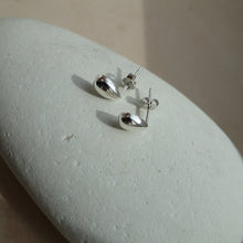 Load image into Gallery viewer, Sterling Silver Waterdrop Stud Earrings - briellajewellery
