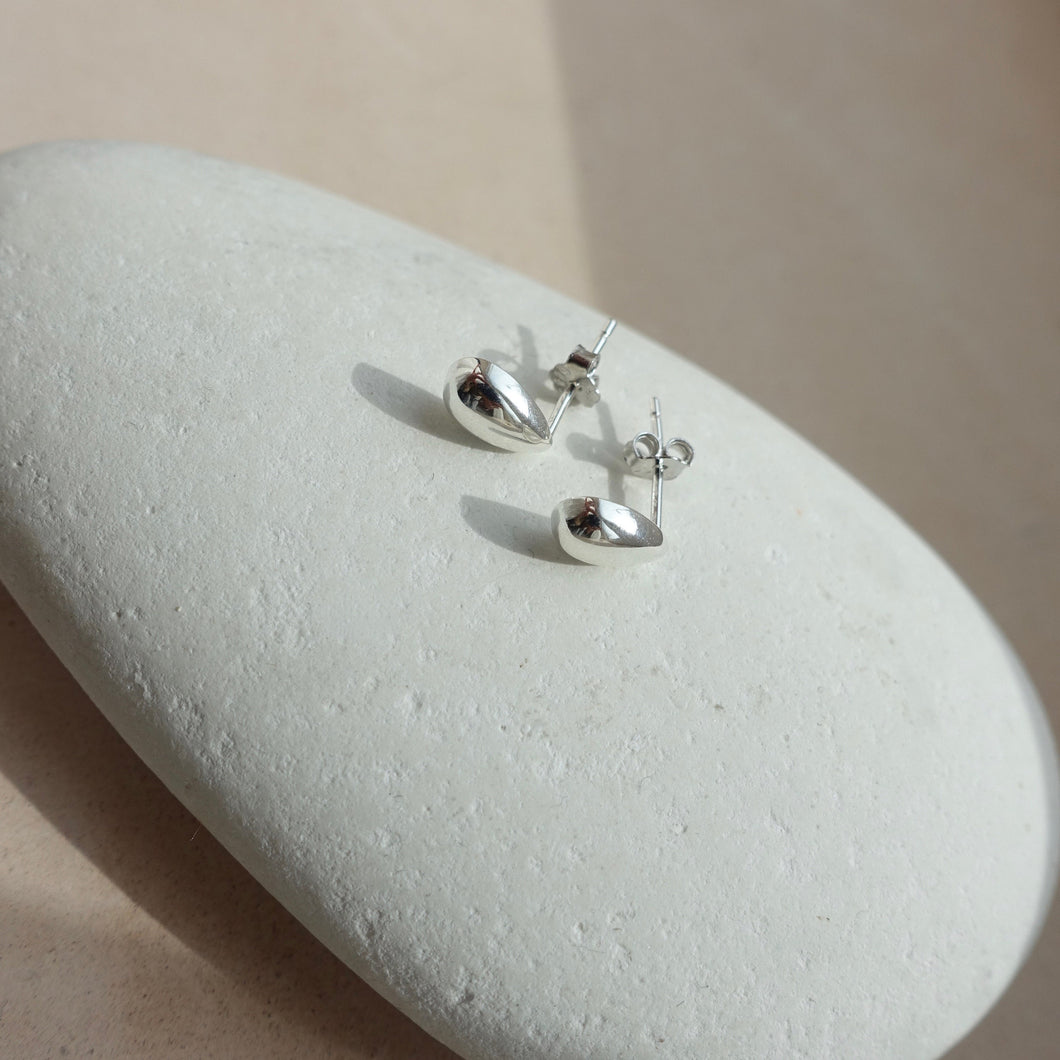 Sterling Silver Waterdrop Stud Earrings - briellajewellery