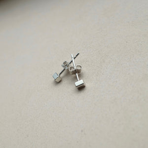 Sterling Silver Square Stud Earrings - briellajewellery