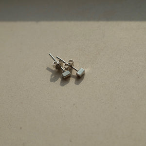 Sterling Silver Square Stud Earrings - briellajewellery