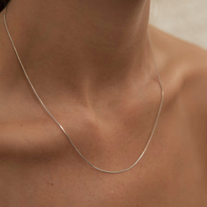 Sterling Silver Fine Chain Necklace - briellajewellery