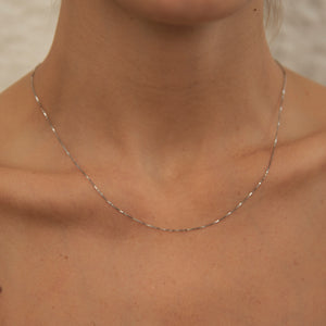 Sterling Silver Fine Chain Necklace - briellajewellery